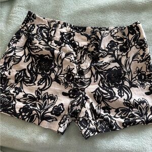 Black and Cream Shorts